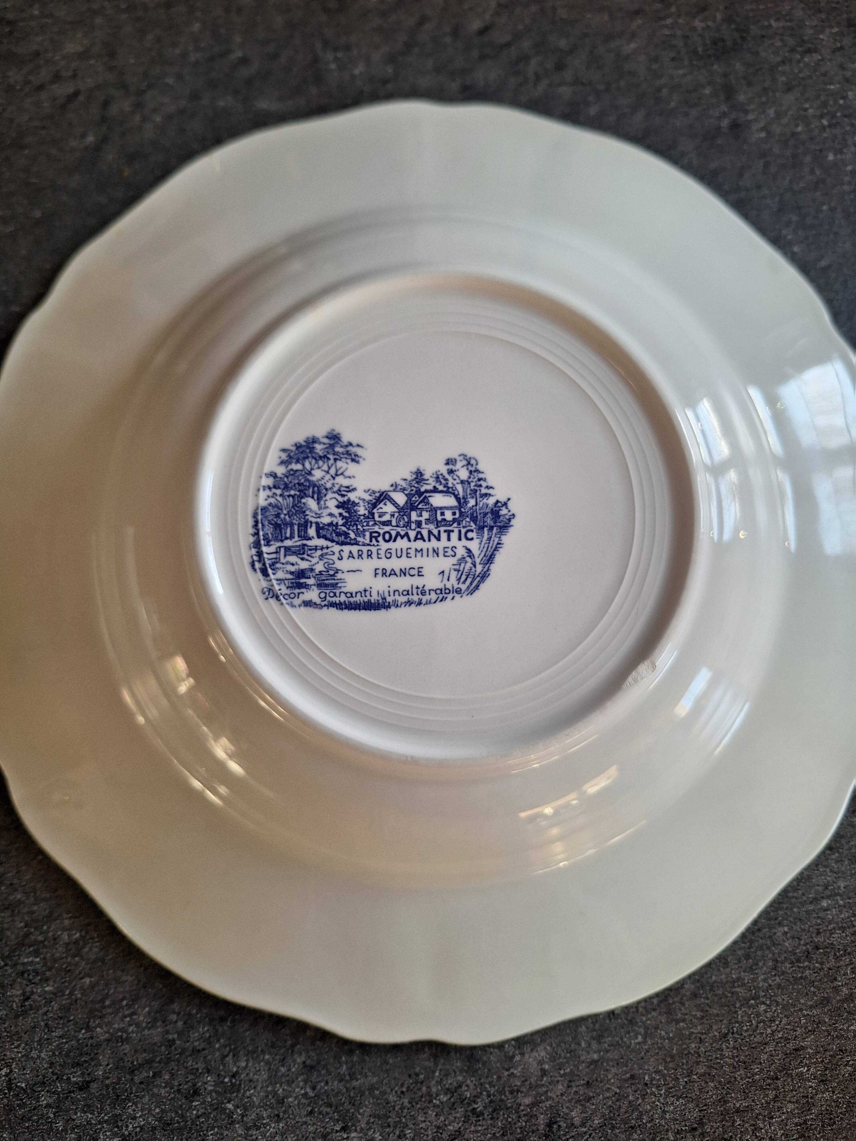 Sarguemines plate romantic collection
