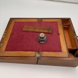 Writing Casket Box in Walnut with Inlays, England, Late 19th Century
