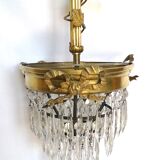 Crystal stamped chandelier