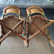 Paire de fauteuils en rotin