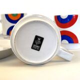 Set of 5 ceramic mugs by Franco Pozzi