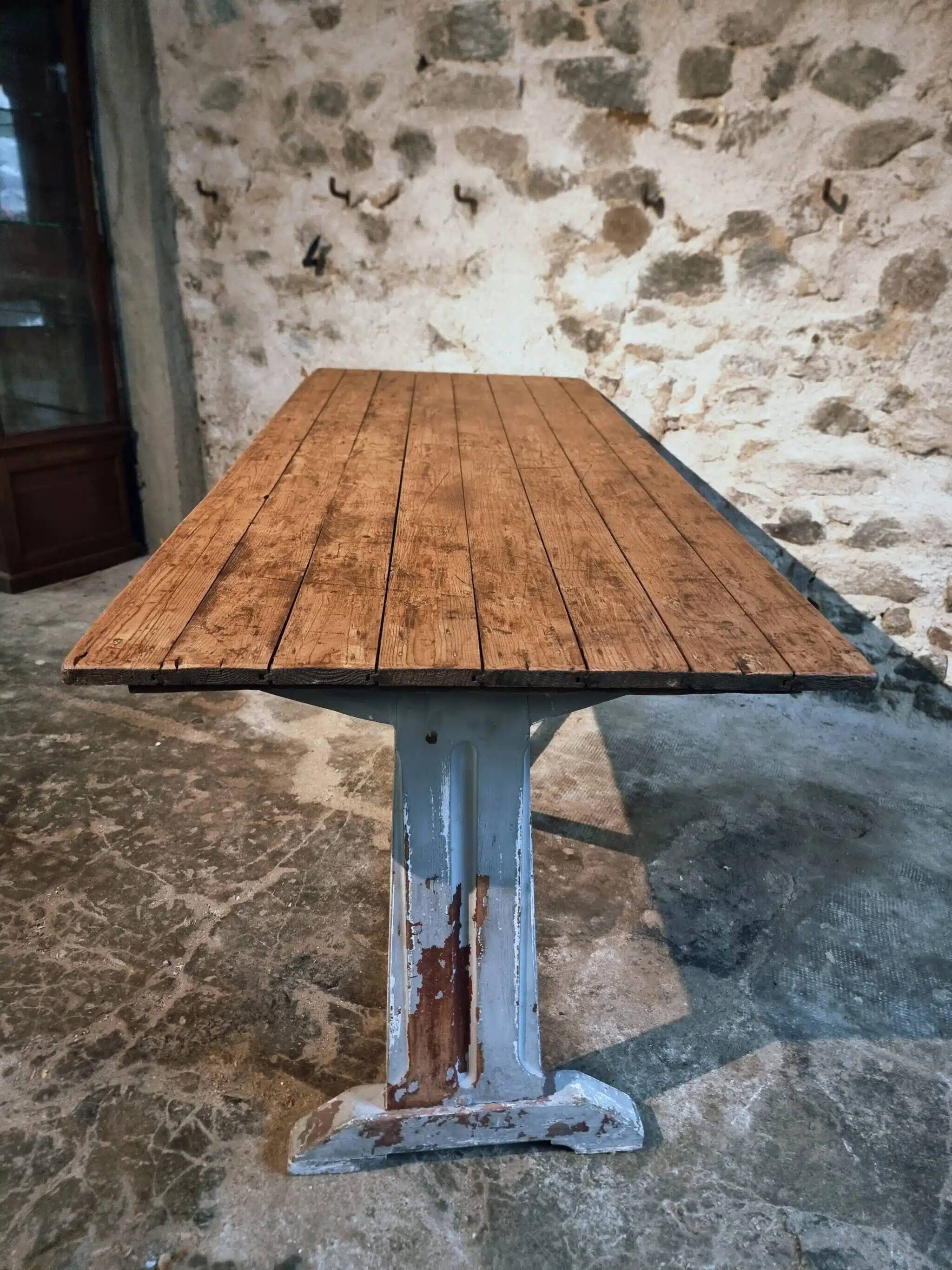 Table bistrot / de travail française ancienne, vers 1920