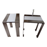 Paire de tables de chevet / bout de canapé