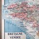 Map n°10 "Brittany and Vendée" by P. Kaeppelin and P. Deffontaines