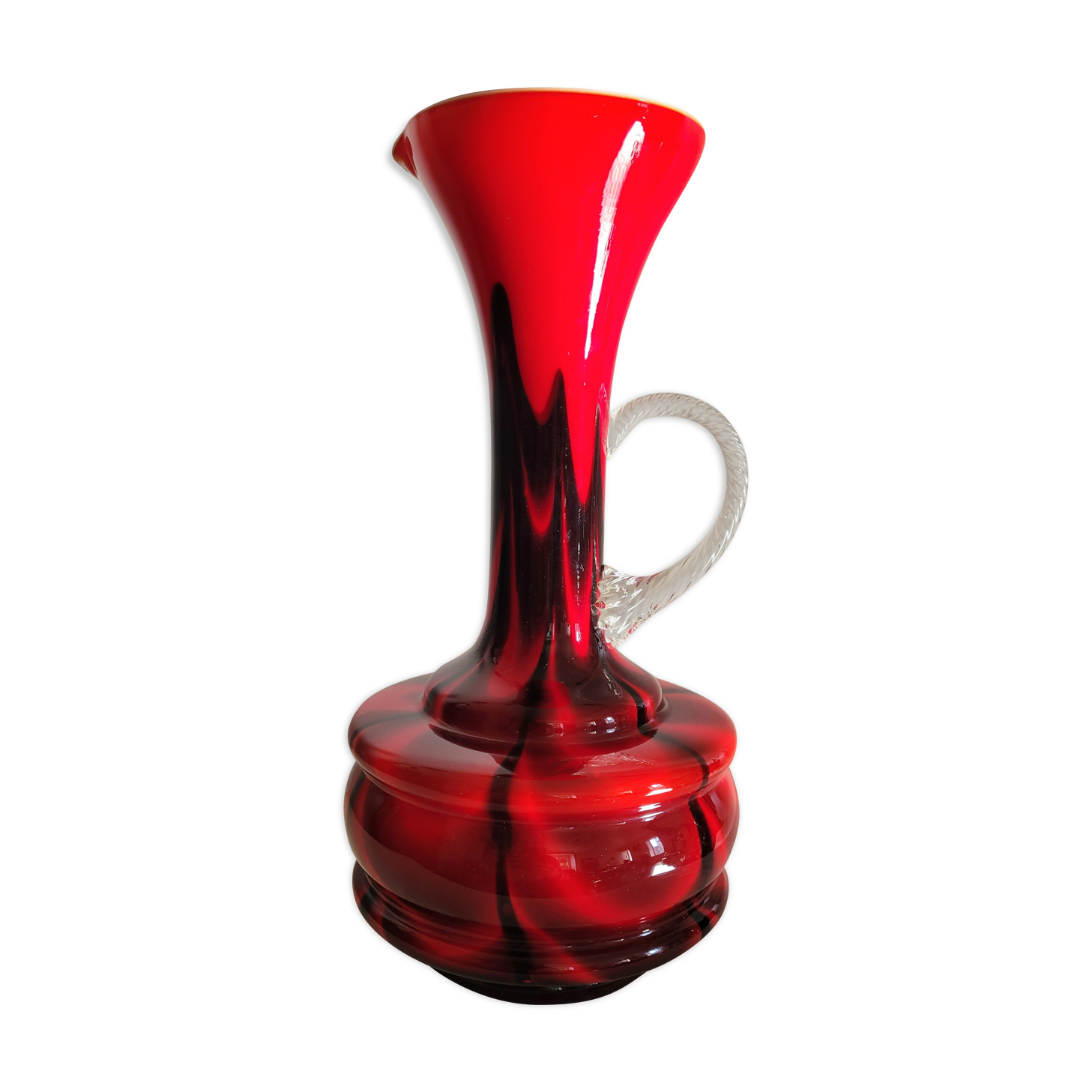 Opaline pitcher Carlo Moretti