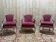 Paire de fauteuils et bergère et style Louis XVI