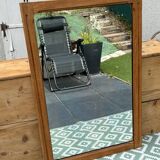 Oak wall mirror