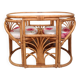 Vintage rattan table and chairs set