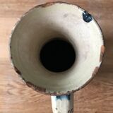 Enamelled terracotta water pitcher