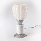 Lampe créa marbre et verre Clichy