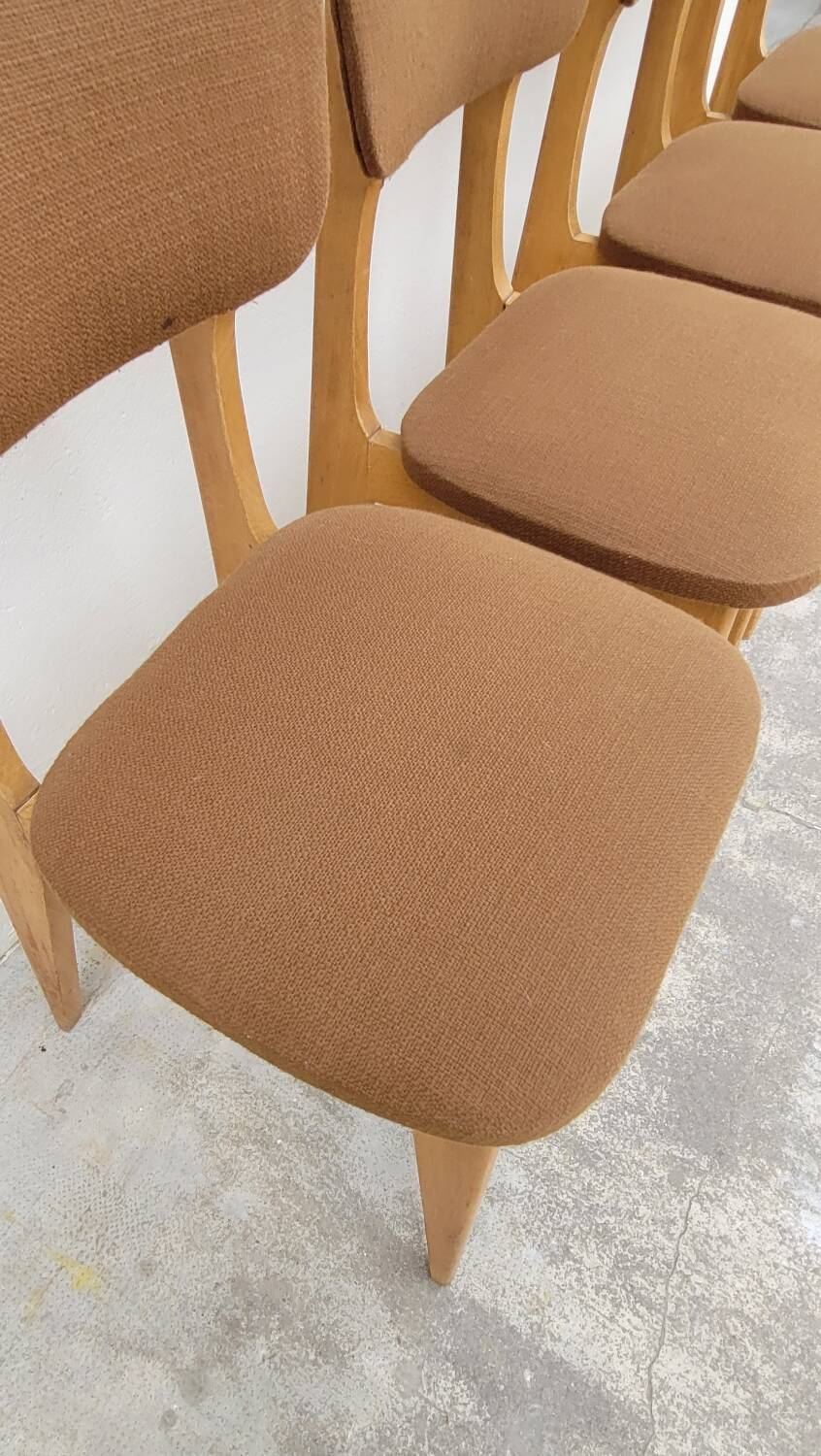 Series of 4 vintage chairs - 1950s