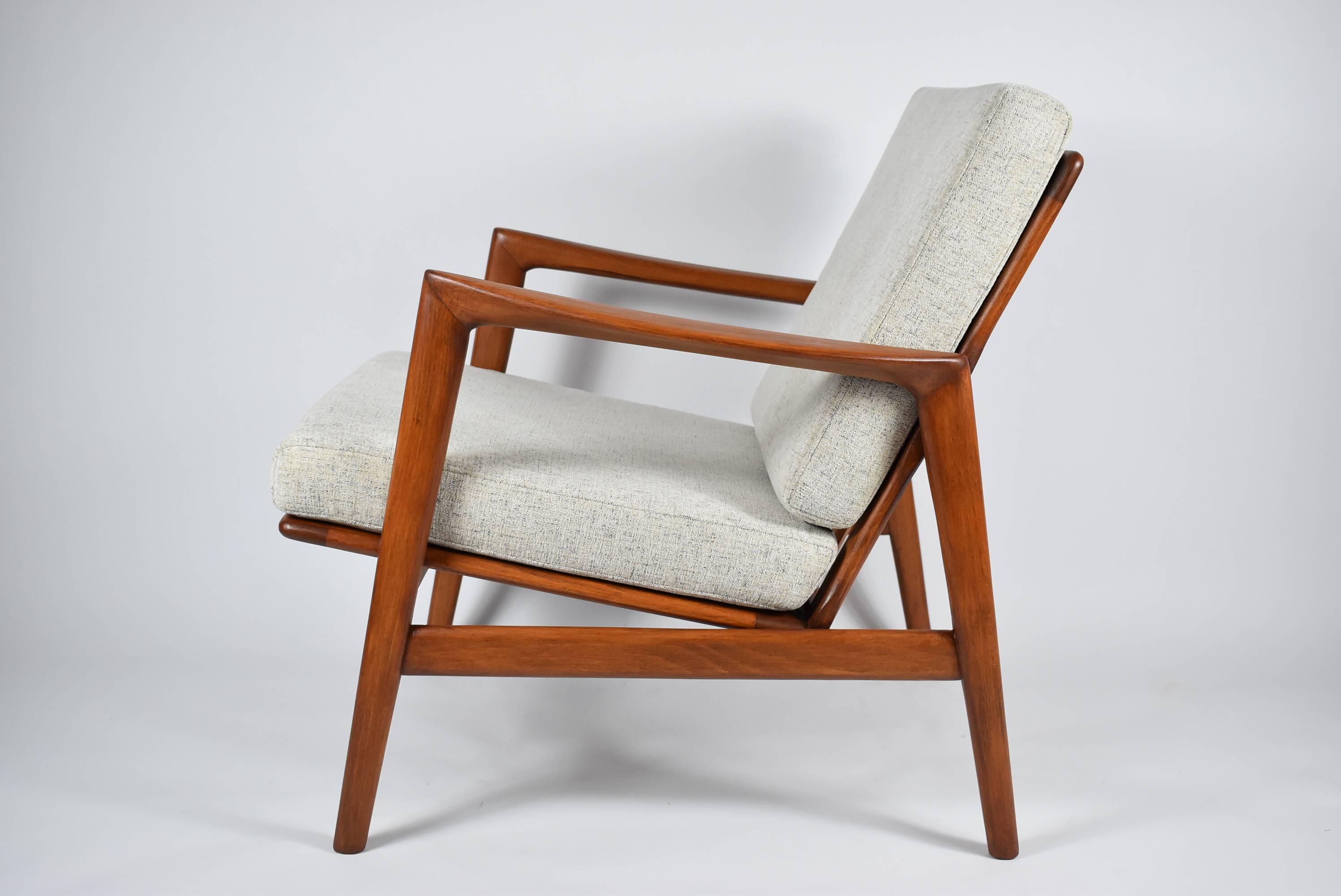 Original armchair fully restored, Scandinavian icon of 60s