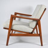 Original armchair fully restored, Scandinavian icon of 60s