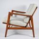 Original armchair fully restored, Scandinavian icon of 60s