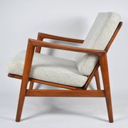 Fauteuil d'origine entièrement restauré, icône scandinave des années 60
