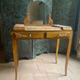 Art Deco dressing table in solid oak