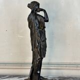 Diane de Gabies, black patinated bronze after the antique