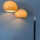Dijkstra Mid-Century double arc mushroom floor lamp