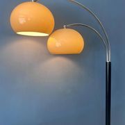 Dijkstra Mid-Century double arc mushroom floor lamp