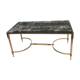 Brass coffee table and marble neoclassical