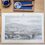 Vesoul, Haute-Saône, printed illustration from 1883.