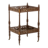 Small serving table with Japonese lacquer decoration. Napoleon III period.