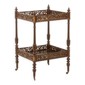 Small serving table with Japonese lacquer decoration. Napoleon III period.