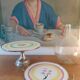 Duo of vintage cake dishes