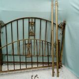 Lit art nouveau en laiton