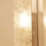 Vintage wall lamps, murano glass and chrome, 60s