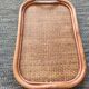 Vintage rattan and cane tray