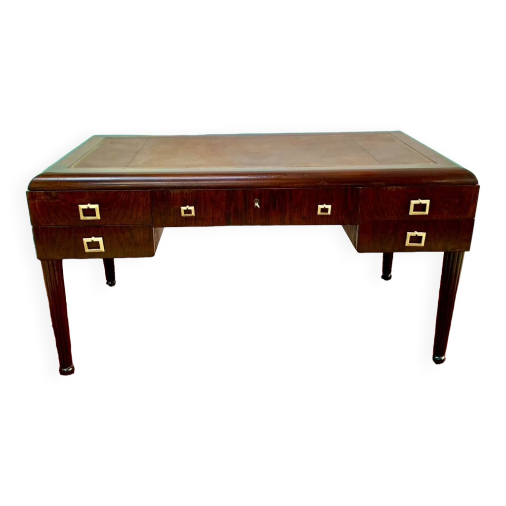 Maurice dufrene desk art deco period 1930 in macassar ebony Selency