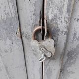 Patinated industrial wardrobe