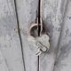 Patinated industrial wardrobe