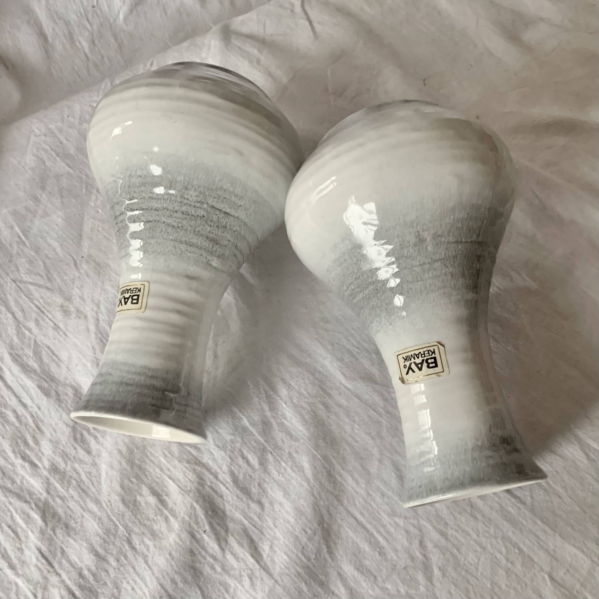 Paire de vases vintage Bay Keramik 740-20 - West Germany