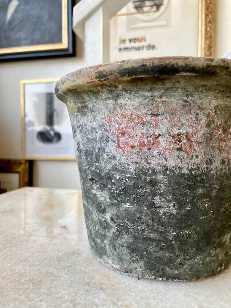 Terracotta green pot ⌀ 20 cm