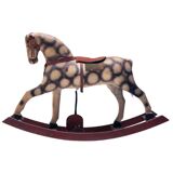 Antique rocking horse, Czechoslovakia, 1940s