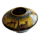 Chomel. 1931. Art Deco vase “Garden of Eden”. Glazed terracotta, 16 cm high