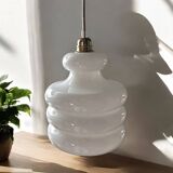 Seventies white opaline suspension