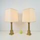 Neoclassical Empire Brass Table Lamp, France, 1960, Set of 2