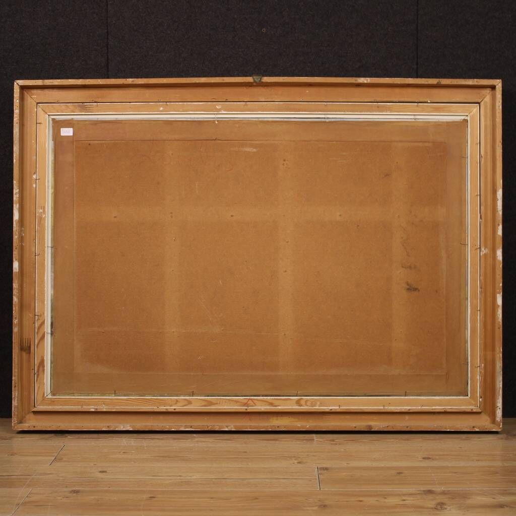 A. Corradi, Landscape, 1950, Oil on Panel, Framed