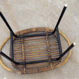 Mid century rattan stool by Alan Fuchs for Uluv 1960´s Czechoslovakia