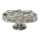 Vintage glass display stand "Pansy Bouquet Pink" — Studio Nova by Mikasa