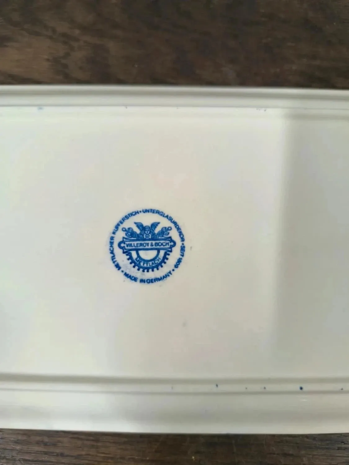 Rectangular cake dish Villeroy and Boch Rusticana blue