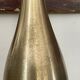 Vintage baluster lamp in golden brass 51cm