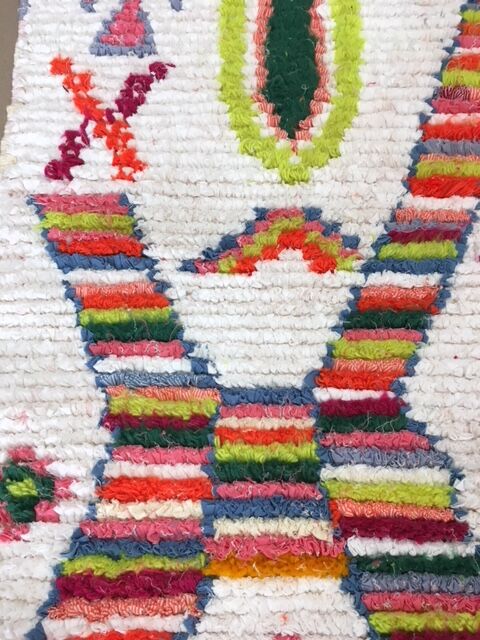 Boucherouite carpet - 98x65cm