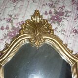 Louis XV style shell mirror in gilded wood 46x27