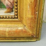 Mirror Louis Philippe 1900 gilded wood 135x 110 cm
