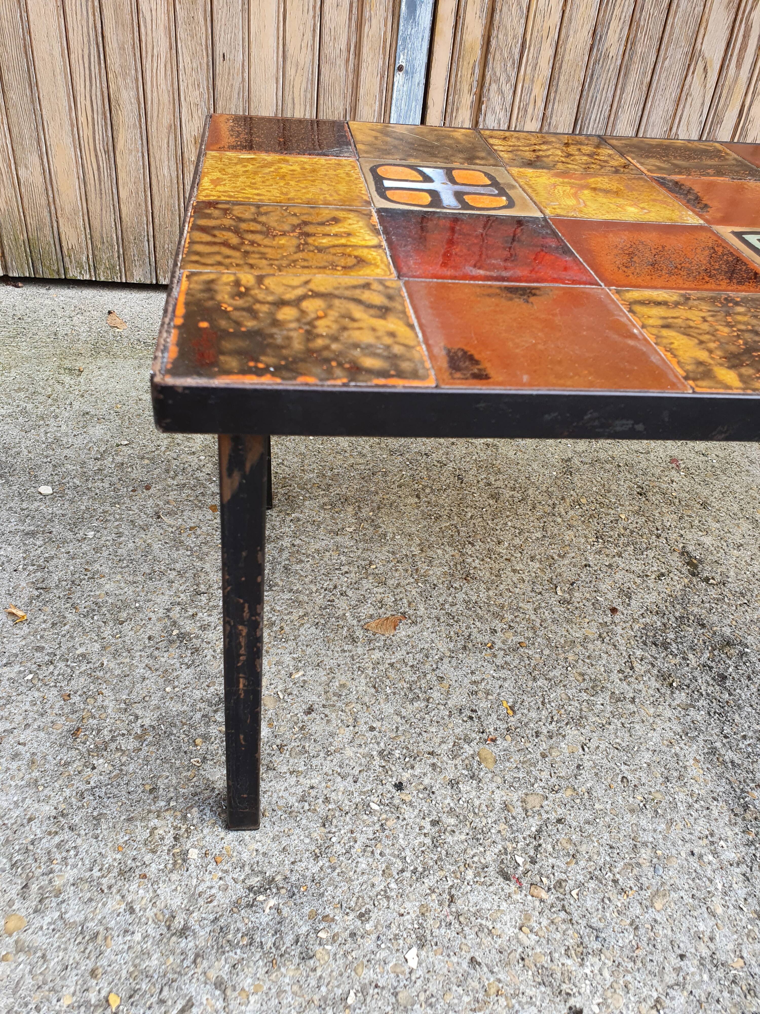 Vintage ceramic coffee table
