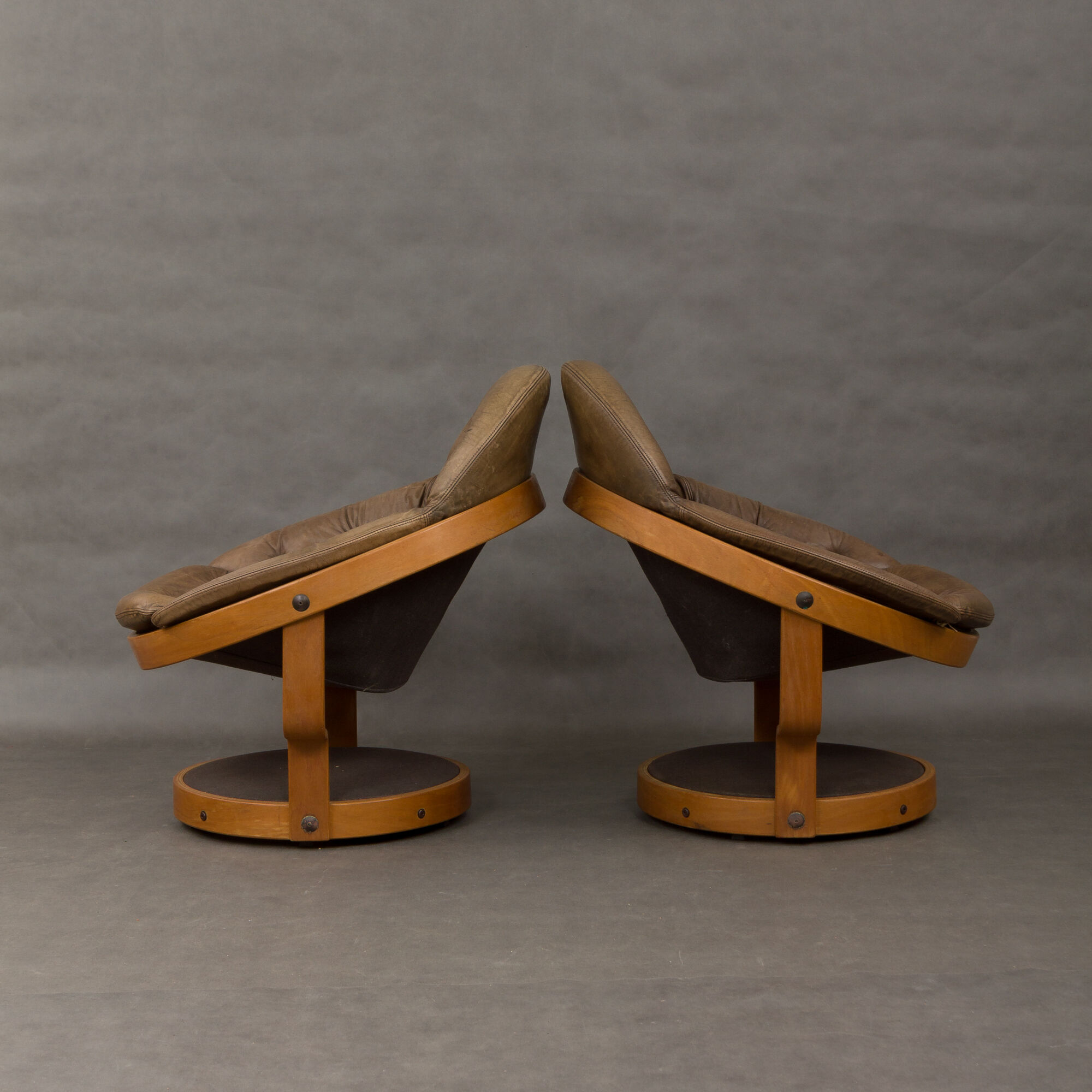 Armchairs designed by Oddmund Vad in  1970